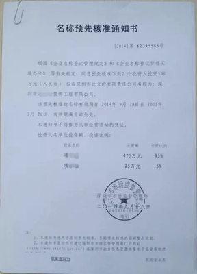 內資注冊